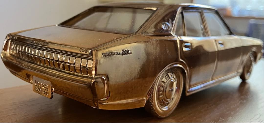 シガレットケース「ニッサン ローレル」オルゴール付 ・箱付 ガメラ ブタケツ