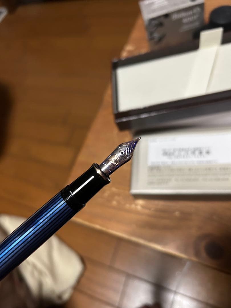 Pelikan スーベレーンM800 18C 青縞