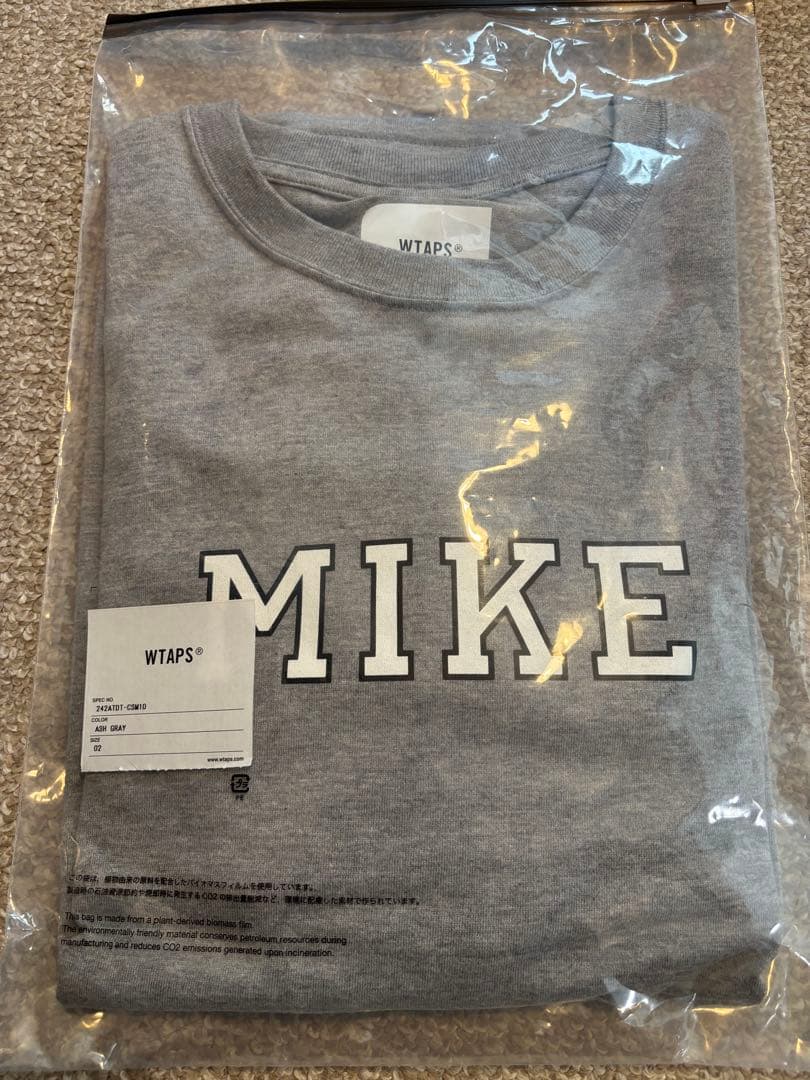 定価以下 新品 WTAPS academy MIKE ロンTグレー 2