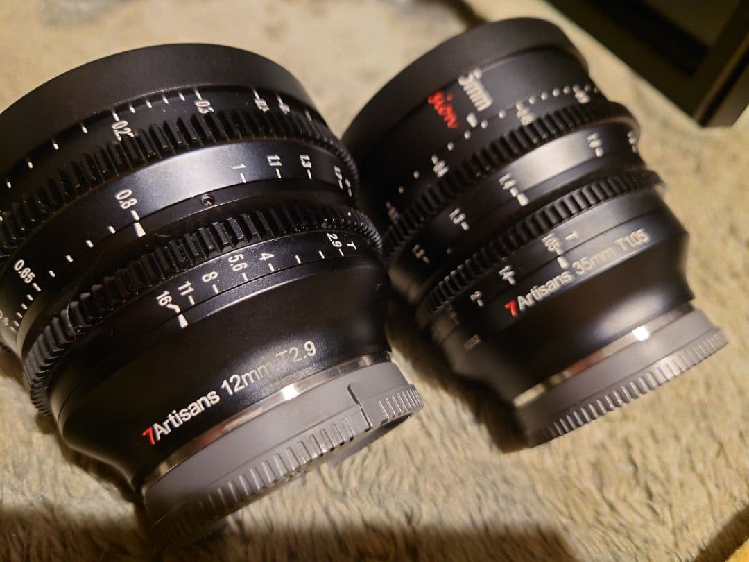 七工匠のaps-c用 sony 35,12mmセット　ttartisan