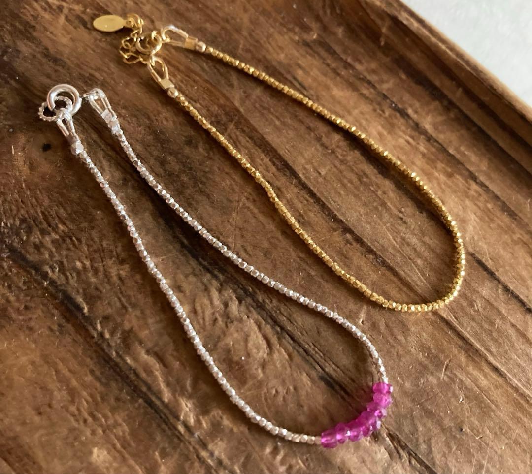 m.1129865 オーダー カレンシルバールビー ブレスレット