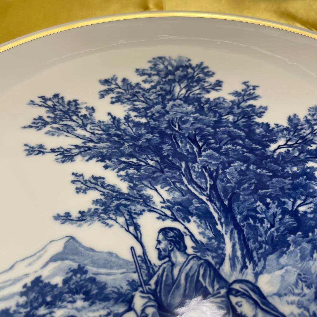 ◇美品・１９４２年・クリスマスプレート・直径２５cm・箱入り◇Meissen◇