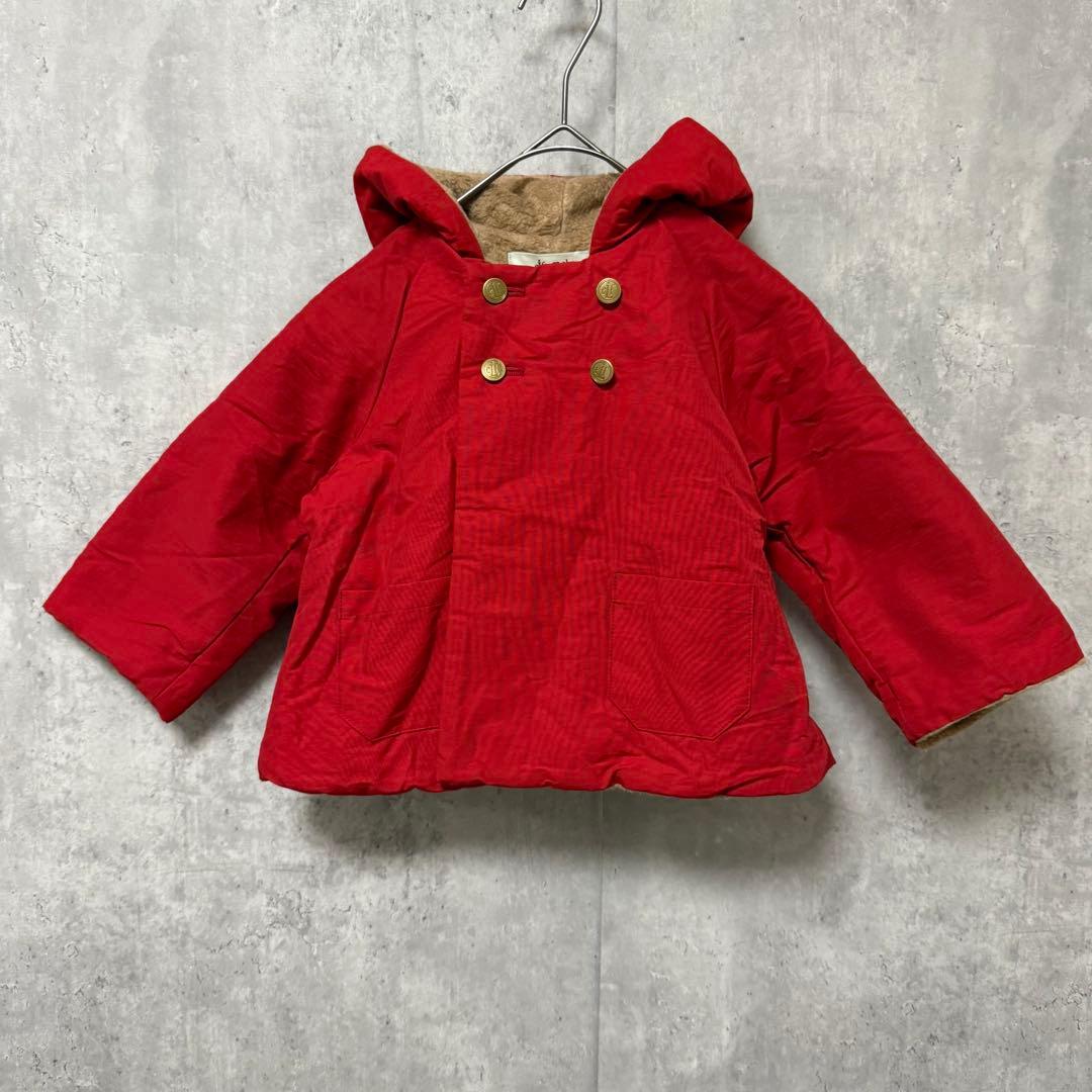 # elfinfolk 赤 フード付きダウンジャケット こびとジャンパー
