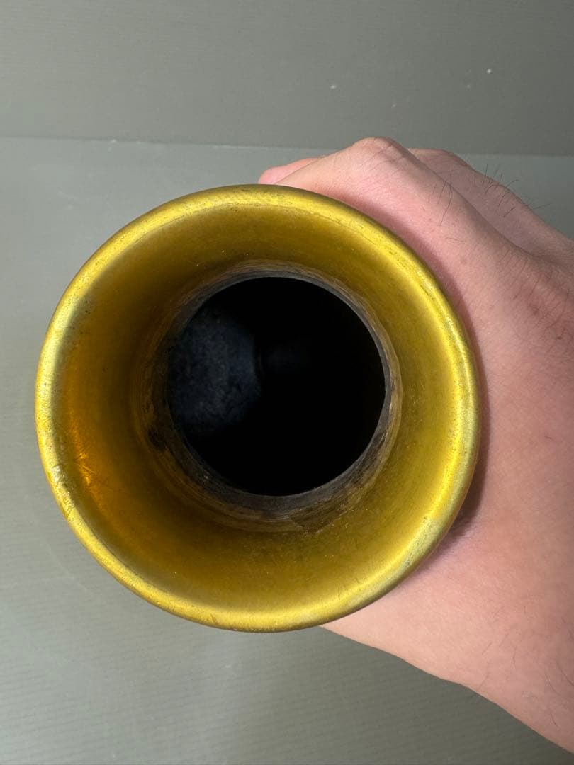 2351 七宝焼　琺瑯　花瓶　時代物