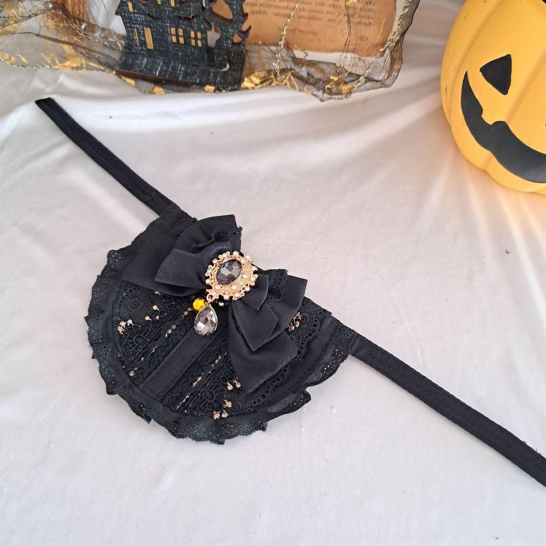 ハロウィン、ゴスロリスタイ⑤)わんちゃん猫ちゃん用