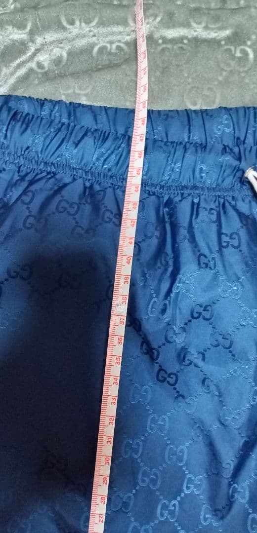 GUCCI ハーフパンツ　М　スイムパンツ 水着 海パン ショートパンツ　シマ柄