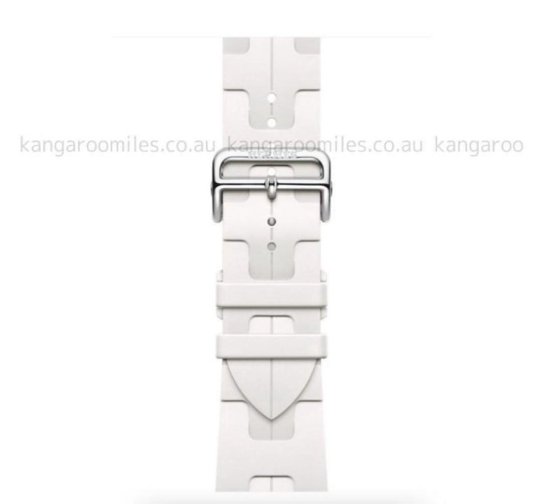 HERMES アップルウォッチバンド シングルツアーKILIM 42 BLANC