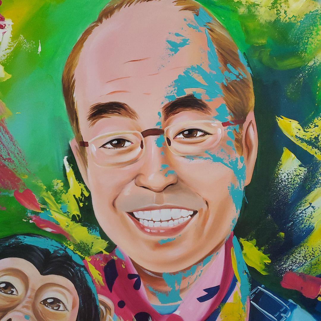 SHIMURA KEN アクリル絵の具97x130cm