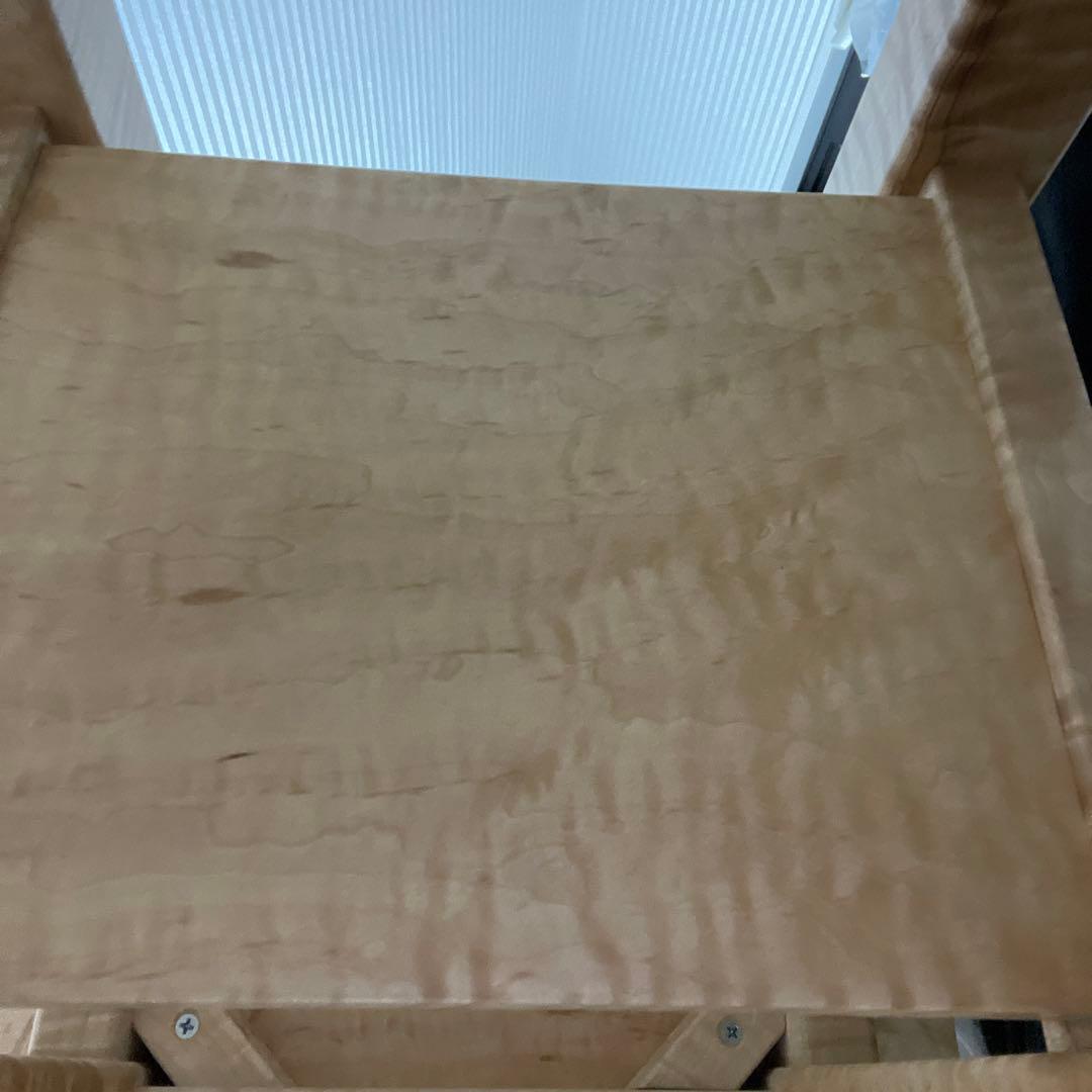 サイドテーブル 楓縮杢 一枚板