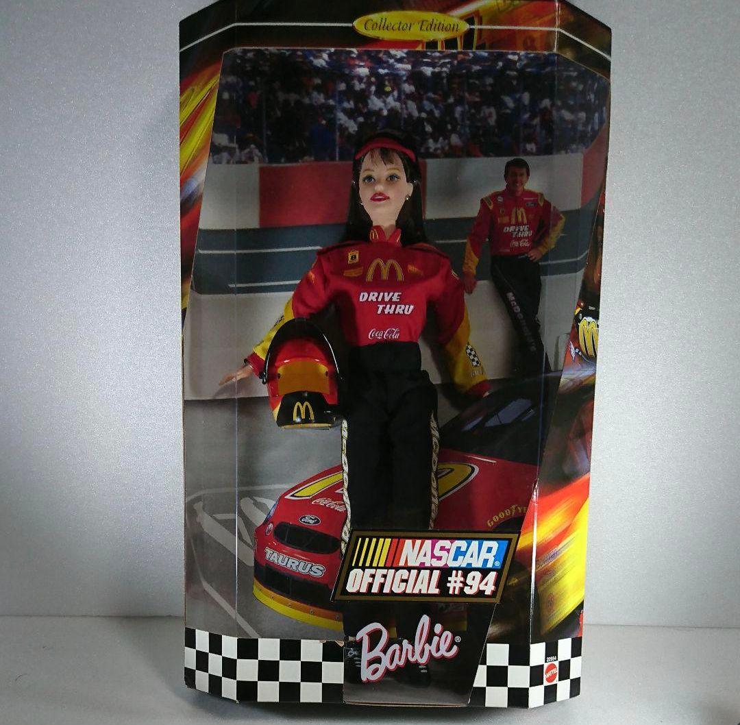 激希少レア バービー人形 NASCAR マクドナルド コレクターエディション