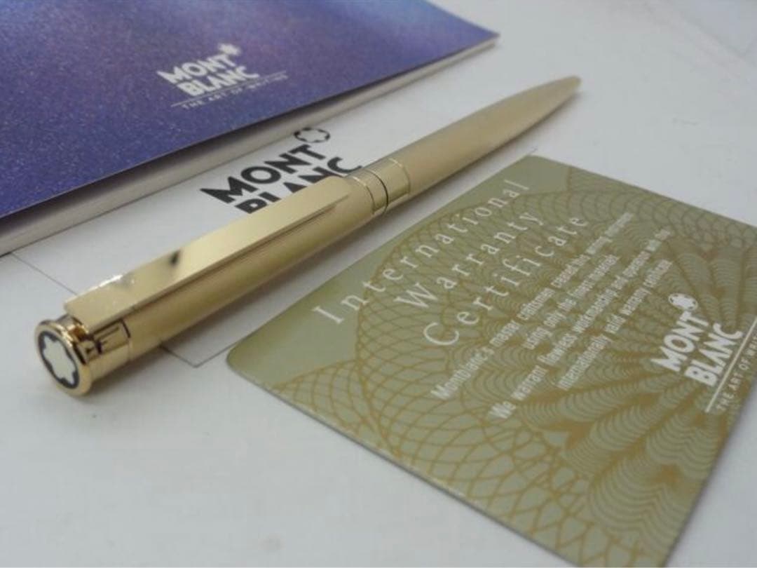 金運を呼ぶ黄金総金張り！　モンブラン　★稀少な未使用ノブレス・ドウエ