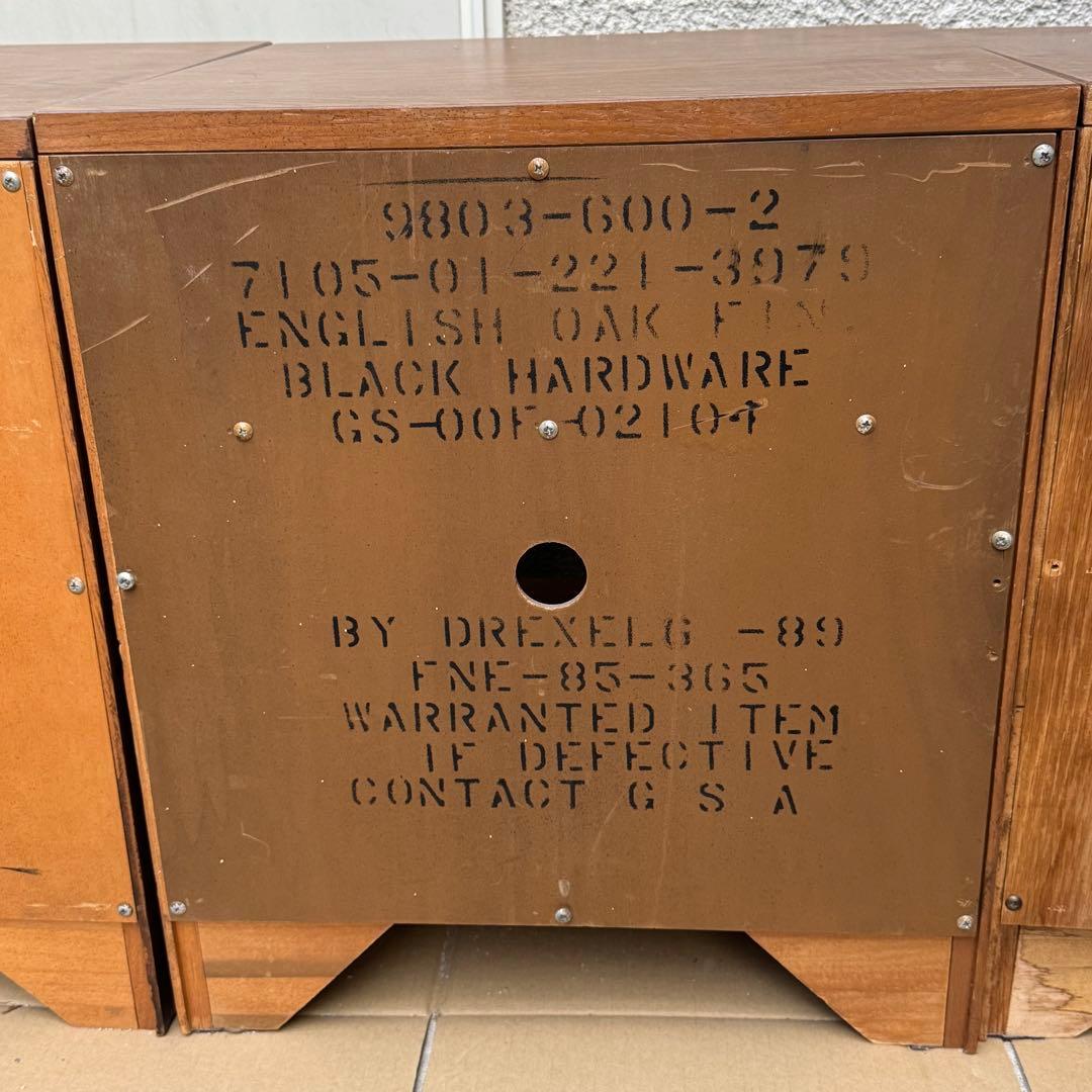 【値下げ】②アメリカ軍 米軍払下げ DREXEL ドレクセル社 サイドテーブル