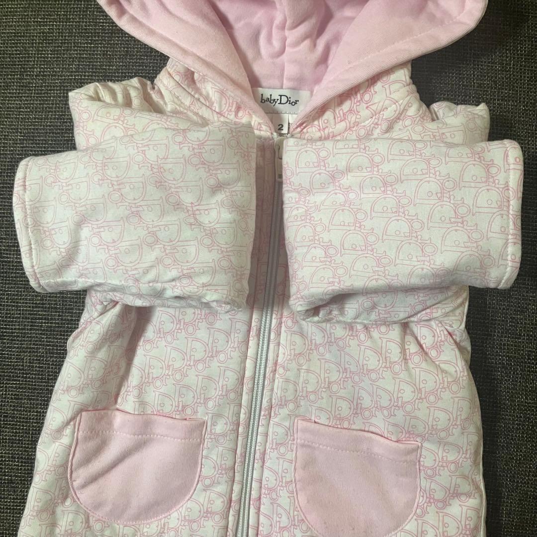 baby Dior ピンク モノグラム 厚手のパーカー
