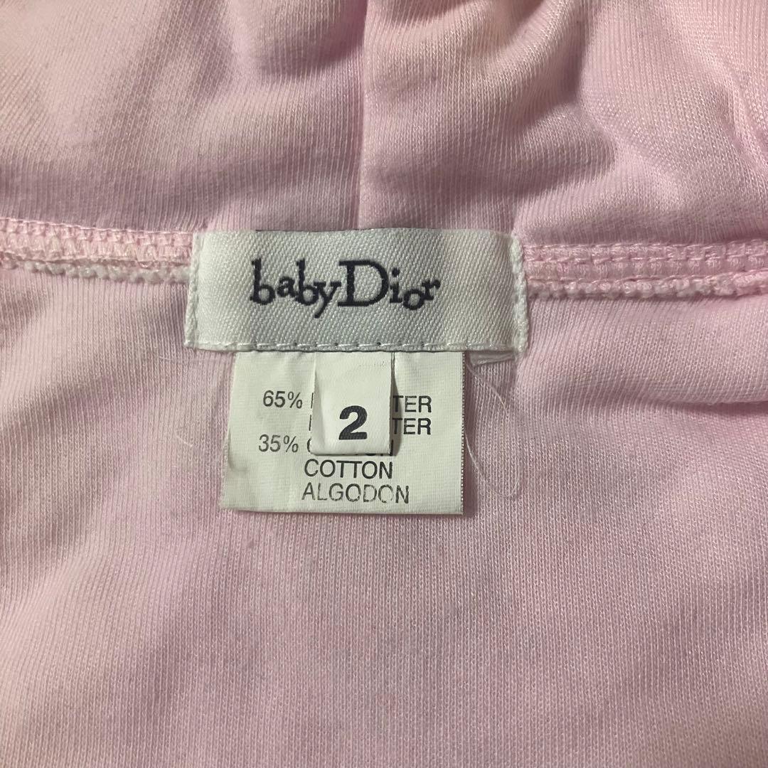 baby Dior ピンク モノグラム 厚手のパーカー