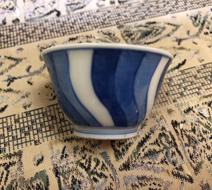 煎茶碗　時代 五客　合わせ箱入