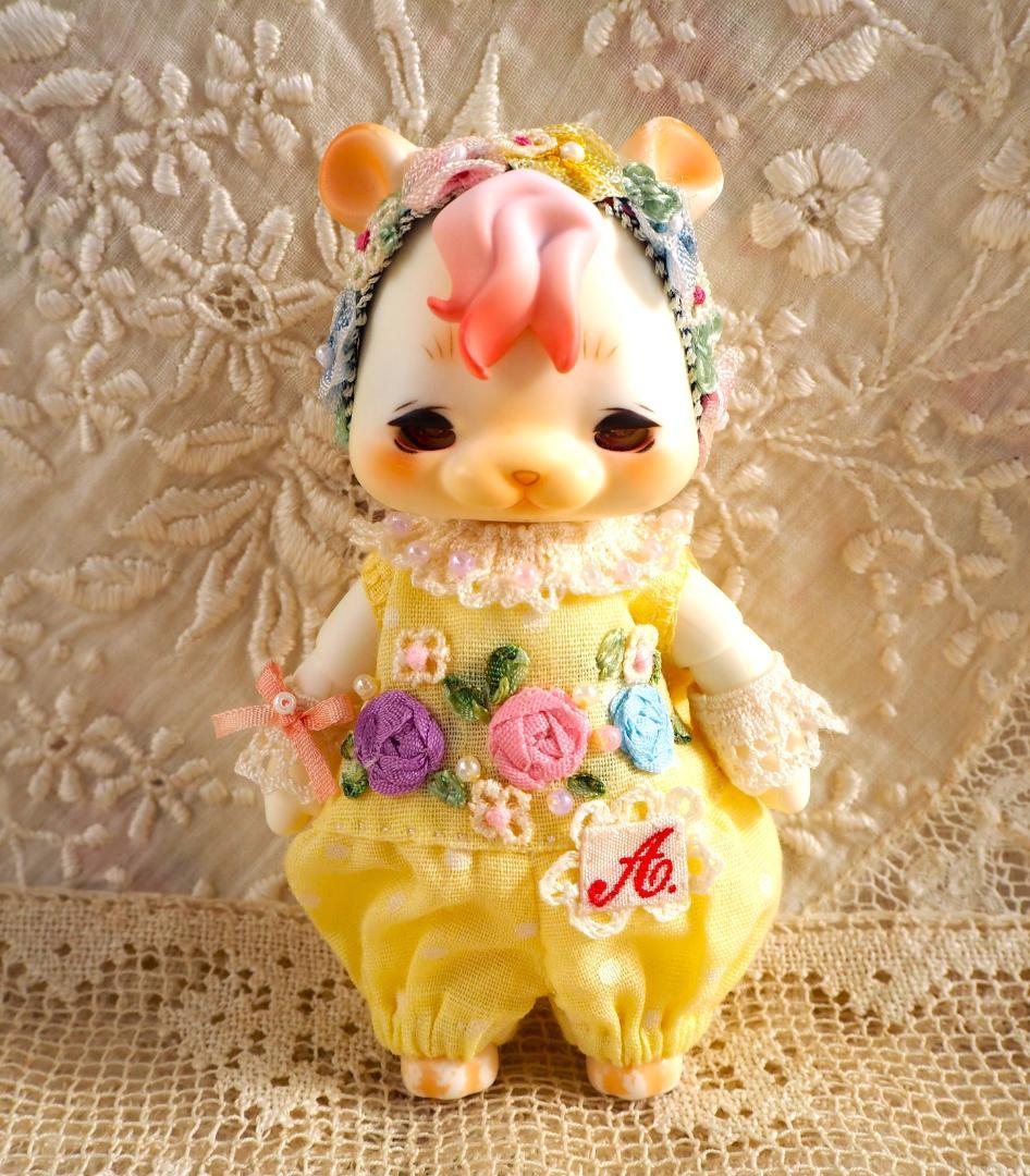 あ*こ様 lemon薔薇刺しゅうロンパース cocoriang kumukuku