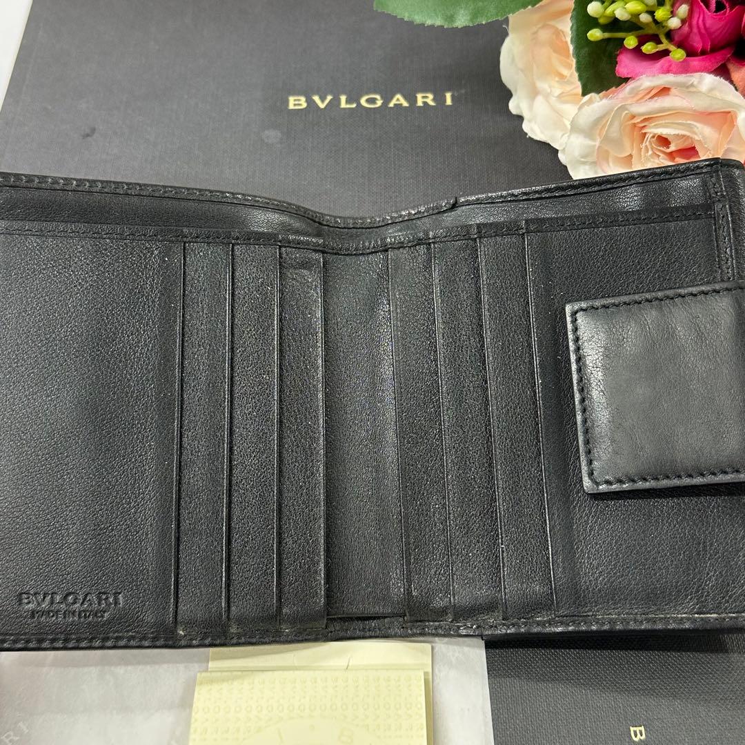新品同様‼️ ブルガリ　BVLGARI 財布　二つ折り　折り財布　ソティリオ