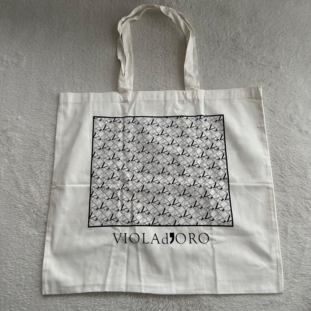 未使用品　ヴィオラドーロ ELMO エコムートン チェーンショルダートートバッグ