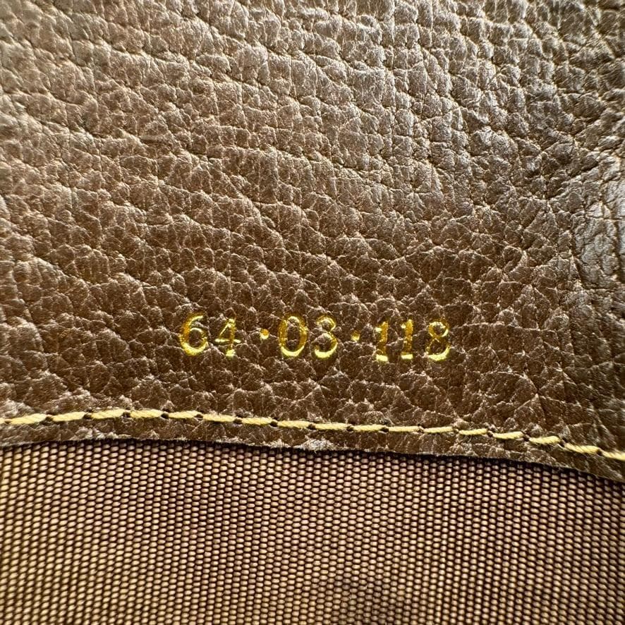 激レア　オールドグッチ　 Gucci 　財布　総柄　2つ折ミニ財布　小銭入れ有