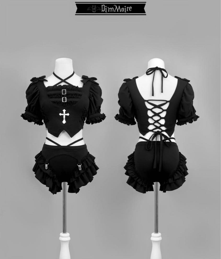 ︎ ✧さん専用！DimMoire ブラック フリル水着 Lサイズ