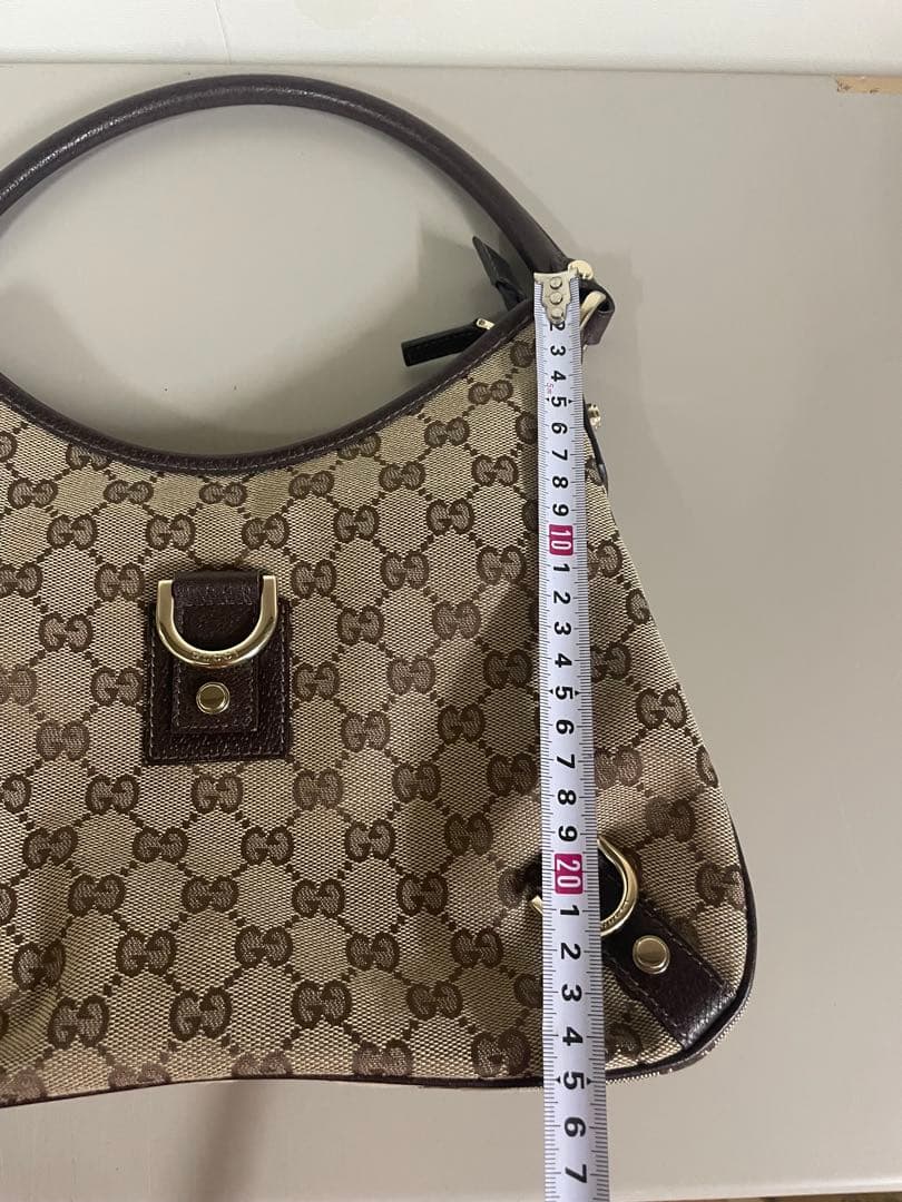 ❷美品 グッチハンドバッグ GGキャンバス GUCCI