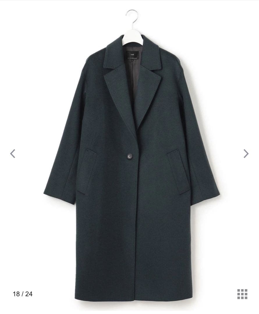 ⭐️未使用　23区 ウールカシミアビーバーチェスターコート 36