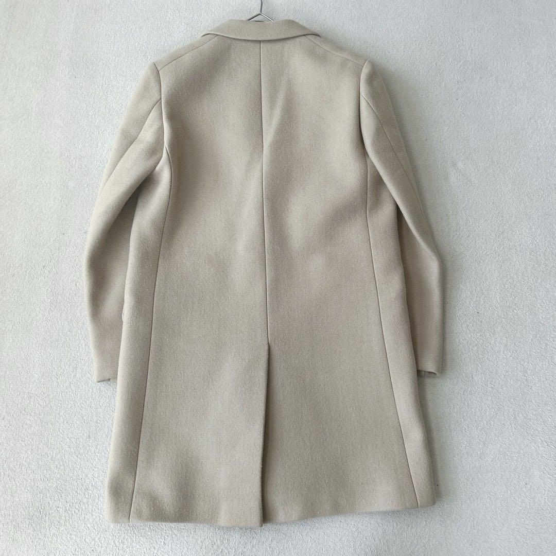 美品✨　ドゥロワー チェスターコート　シングル　　シルク　ベージュ　36