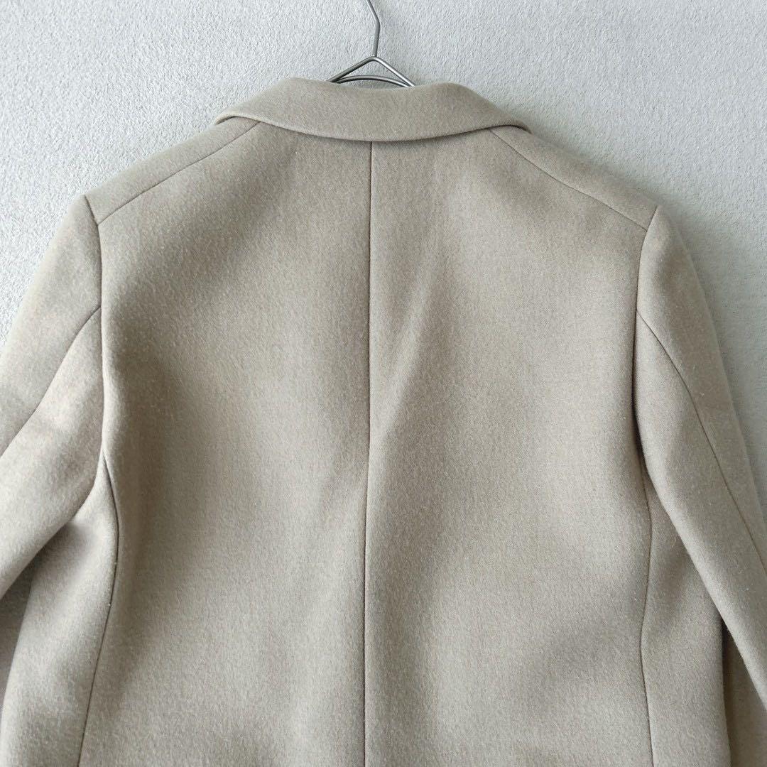 美品✨　ドゥロワー チェスターコート　シングル　　シルク　ベージュ　36