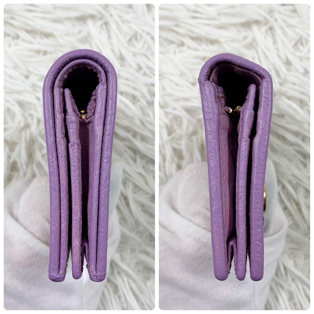 【✨美品✨】グッチ 二つ折り財布 GGマーモント フローラ パープル 日本限定