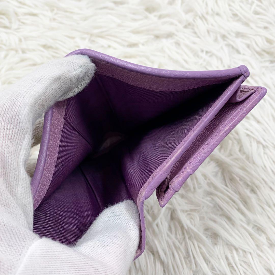 【✨美品✨】グッチ 二つ折り財布 GGマーモント フローラ パープル 日本限定
