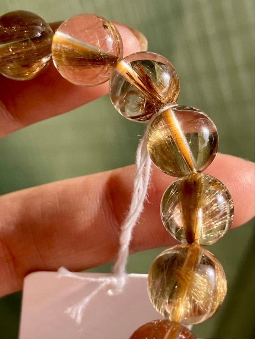 艶、照り、超クリア♪高品質5Aグレード✨タイガールチルクォーツのブレスレット