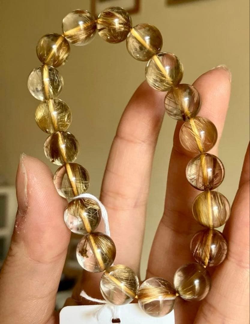 艶、照り、超クリア♪高品質5Aグレード✨タイガールチルクォーツのブレスレット