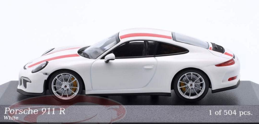 1/43 Porsche 911 R 2016MY ホワイト&レッドストライプ