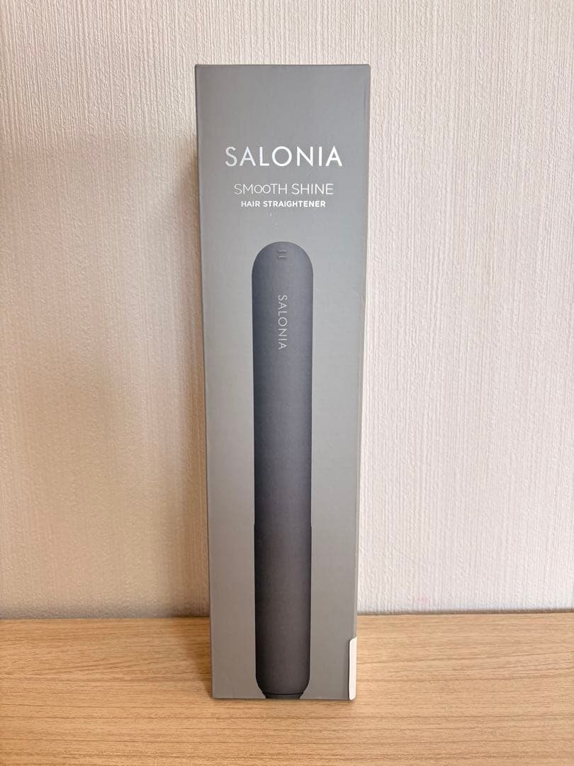 【新品・未開封】SALONIA スムースシャイン ヘアアイロン グレー上位機種