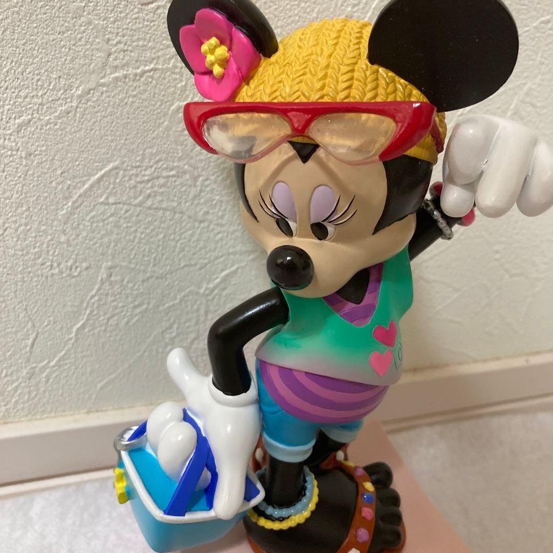 未使用品希少ディズニーミニー ・マウス サマー・ビーチスタイル フィギュア