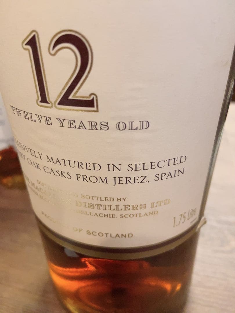 マッカラン　12年スパニッシュオークスコッチウイスキー　マグナムボトル　入手困難