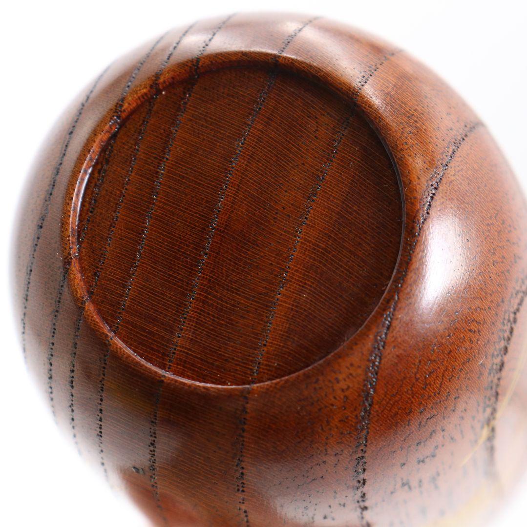 多田桂寛作 虫蒔絵 欅中棗 茶道具 共箱共布　V808