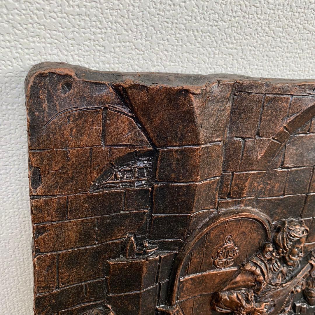 希少 ヴィンテージ 銅色 酒場のレリーフ