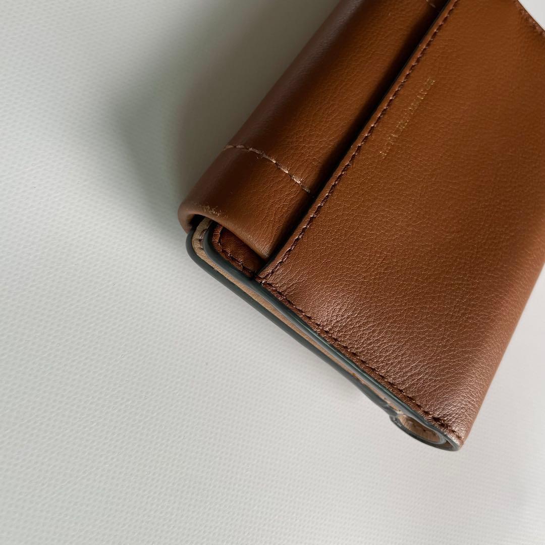 【専用】ANYA HINDMARCH ブラウン 三つ折り財布　ロープリボン