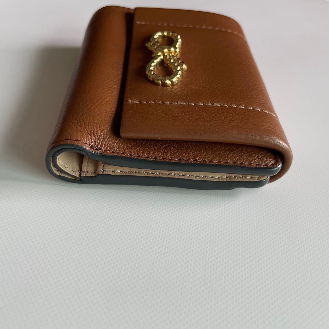 【専用】ANYA HINDMARCH ブラウン 三つ折り財布　ロープリボン