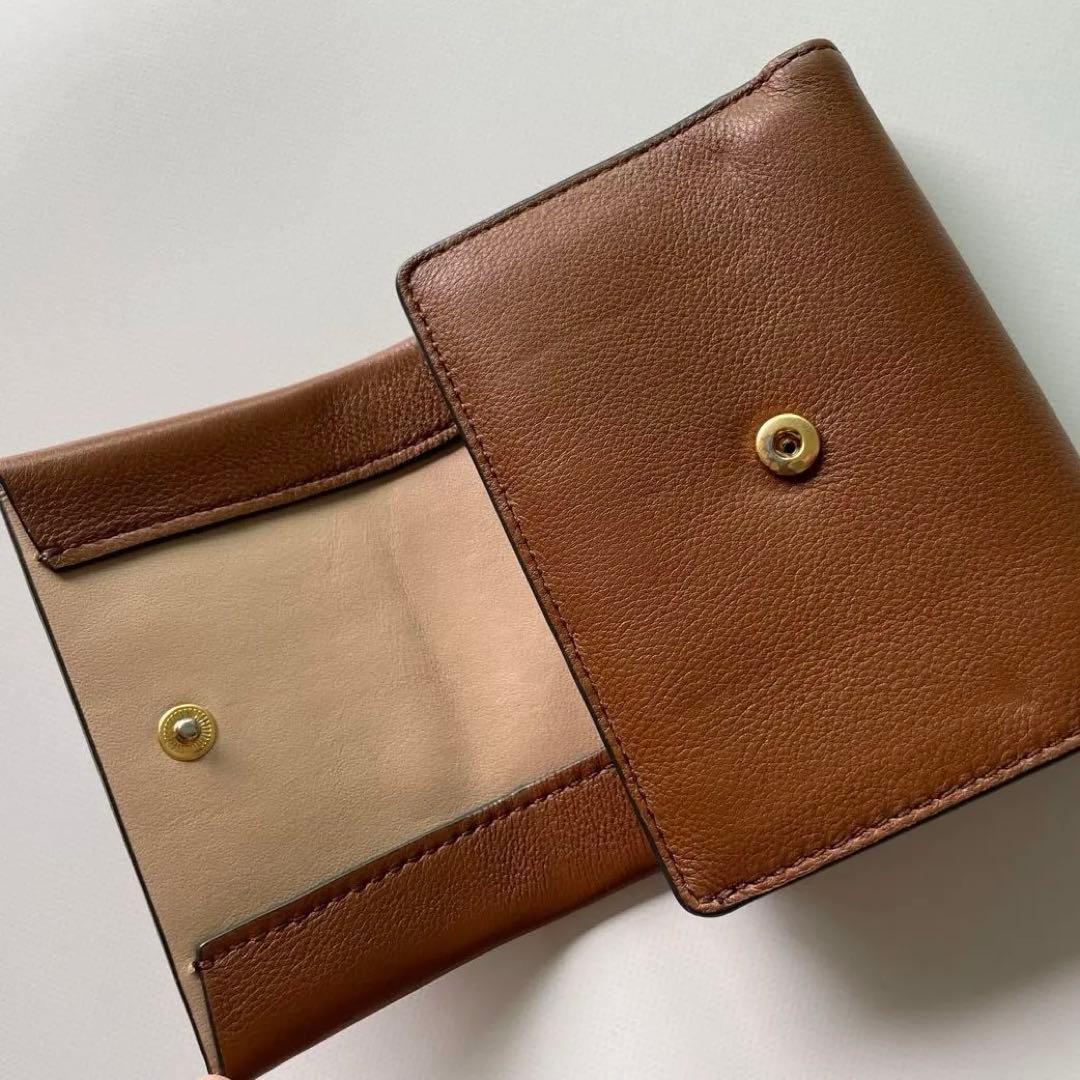 【専用】ANYA HINDMARCH ブラウン 三つ折り財布　ロープリボン