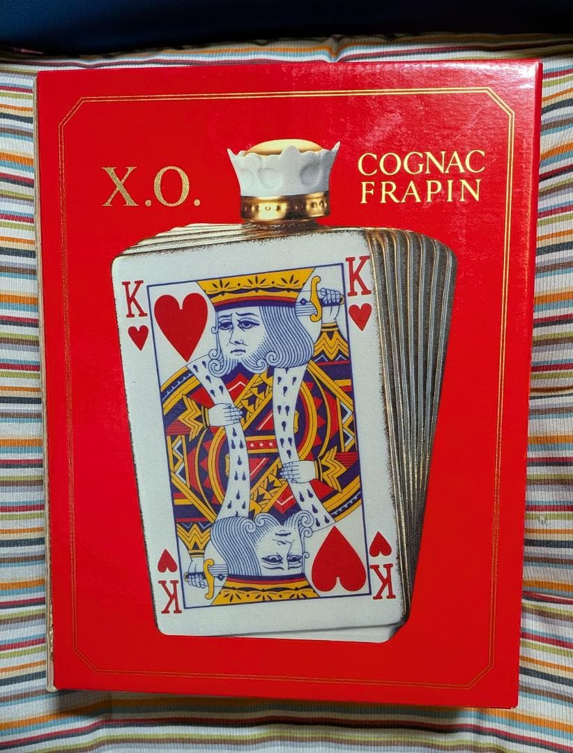フラパン～★トランプ キング リモージュ 陶器ボトル コニャック FRAPIN