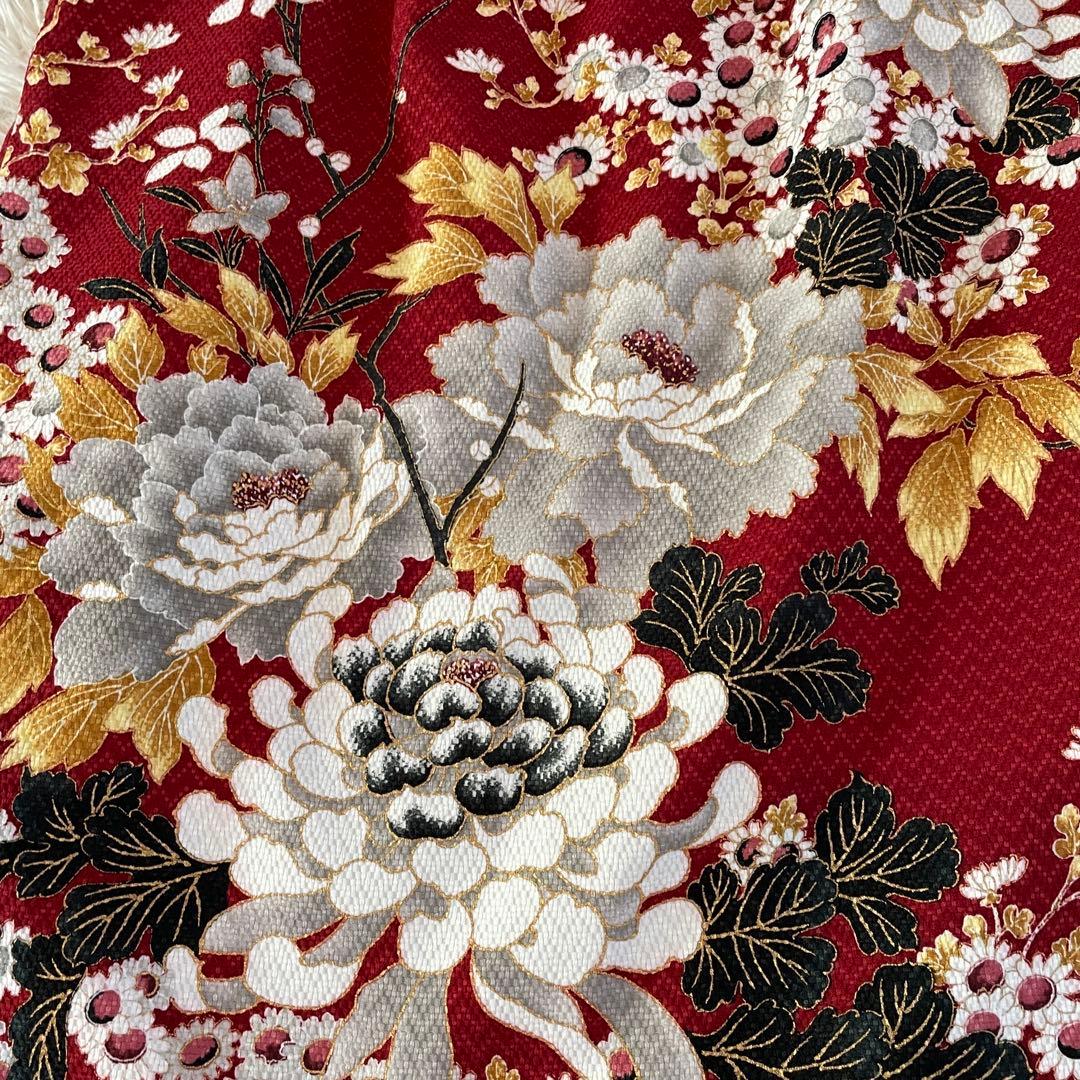 Pagong 未使用タグ付き　和柄　花柄　日本製　スカート　蔦と菊牡丹