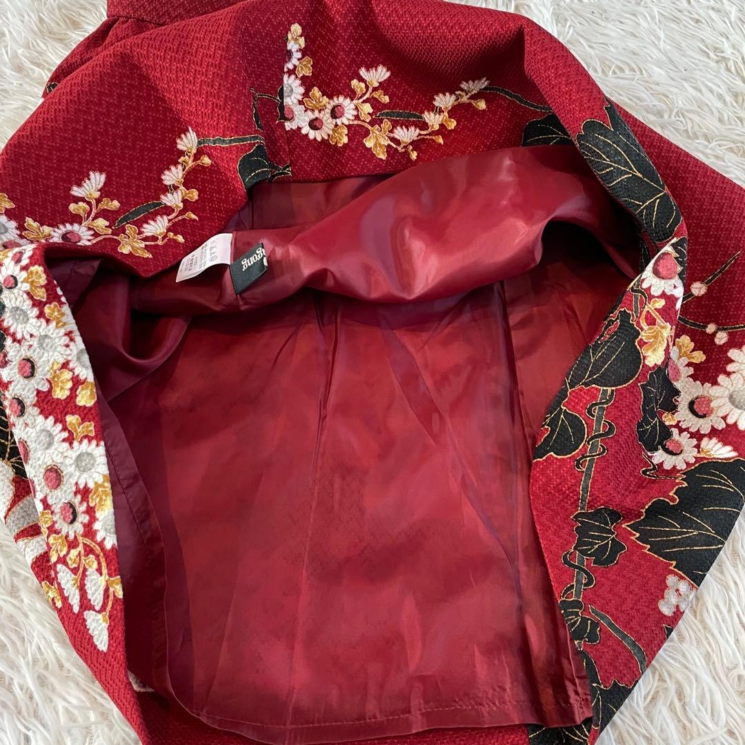 Pagong 未使用タグ付き　和柄　花柄　日本製　スカート　蔦と菊牡丹