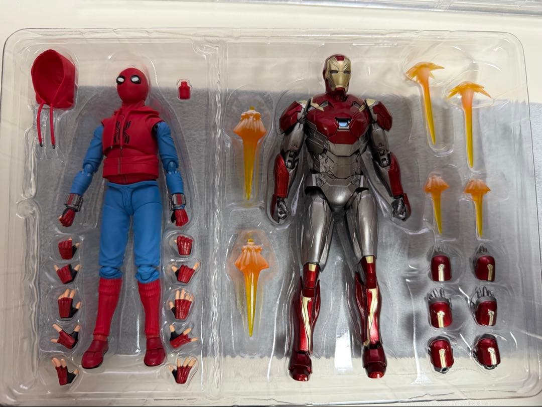 BANDAI スパイダーマン アイアンマン フィギュアセット