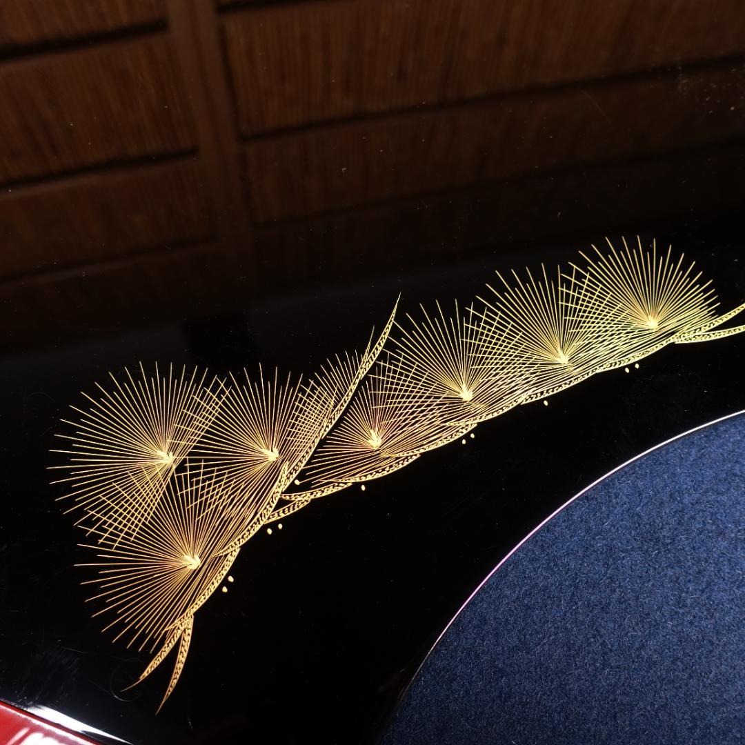 輪島塗 黒塗 沈金松図 屠蘇器揃 共箱