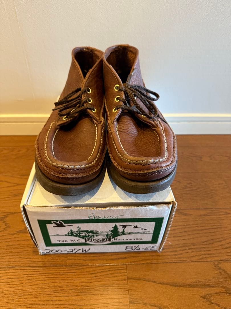 b*a様 Russell Moccasin モカシン 8 1/2 EE ブラウン