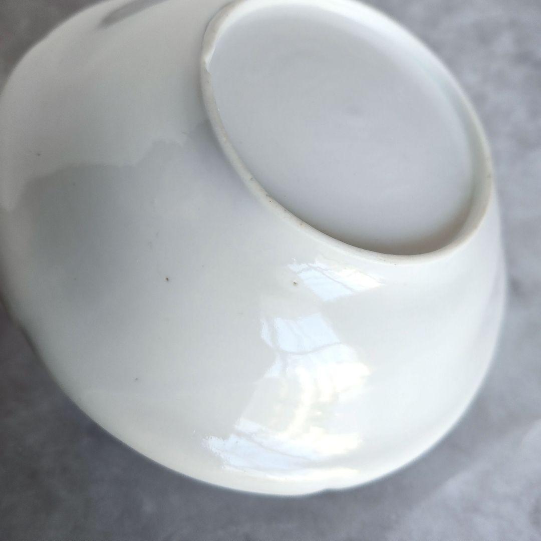 古伊万里　白磁　陽刻　深皿　江戸時代　シノワズリ　金直し　金継ぎ　アンティーク