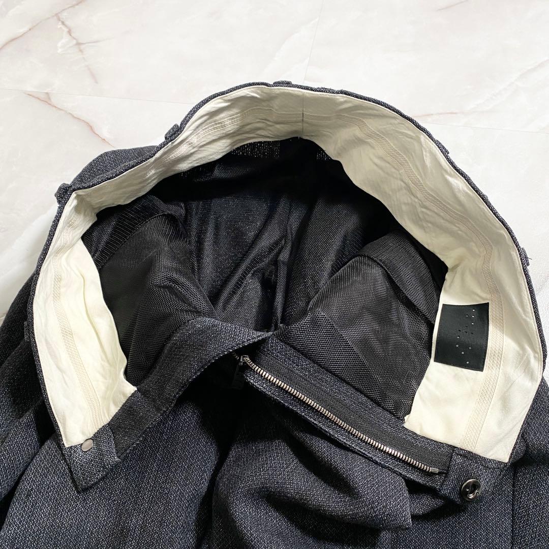 A16236 美品 DEVOA リネン和紙　バルーンパンツ　グレー　3