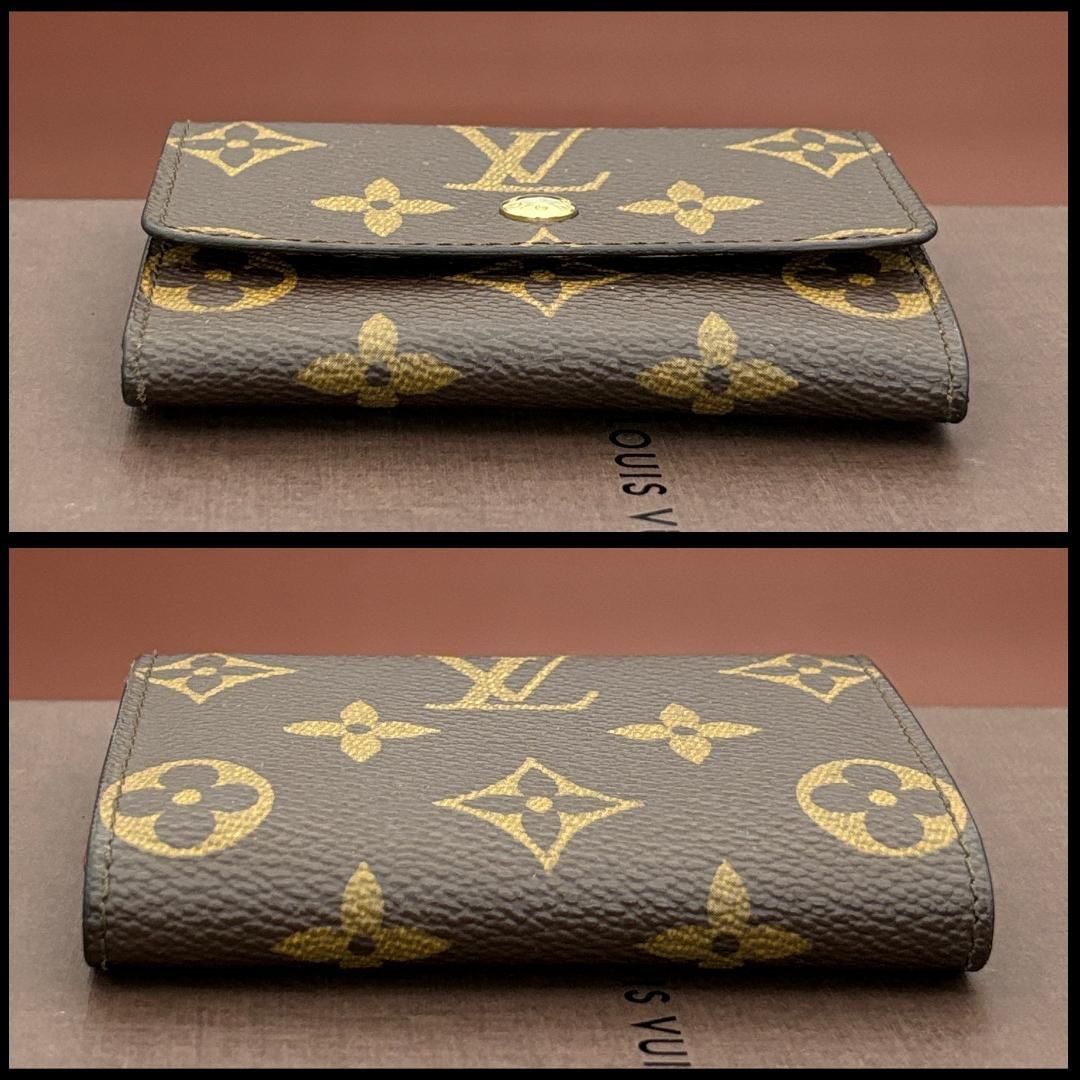 ルイヴィトン ケース 小銭入れ 財布 モノグラム ポルトモネプラ ブラウン